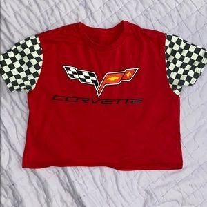 Cropped corvette tee